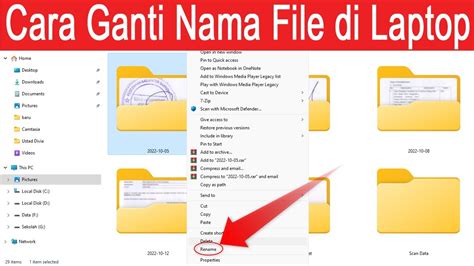 Mengubah Nama Folder